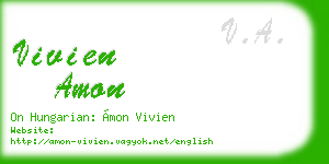 vivien amon business card