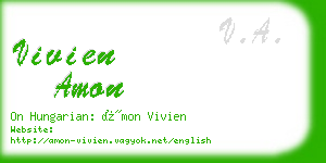 vivien amon business card